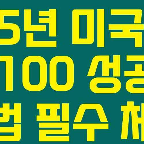 2025년 미국 비자 발급 100 성공하는 방법 필수 체크