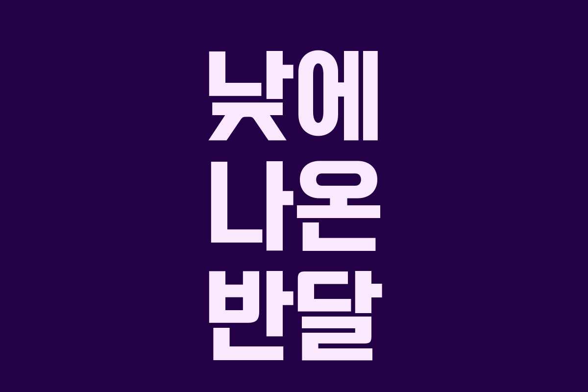 낮에 나온 반달