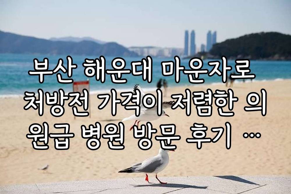 부산 해운대 마운자로 처방전 가격이 저렴한 의원급 병원 방문 후기 요약