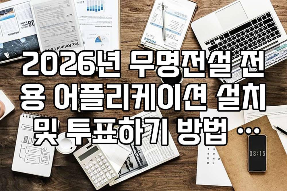 2026년 무명전설 전용 어플리케이션 설치 및 투표하기 방법 안내