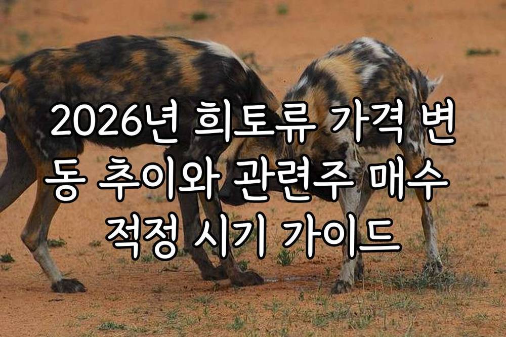 2026년 희토류 가격 변동 추이와 관련주 매수 적정 시기 가이드