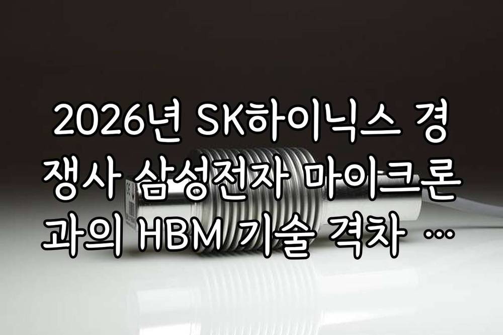 2026년 SK하이닉스 경쟁사 삼성전자 마이크론과의 HBM 기술 격차 분석