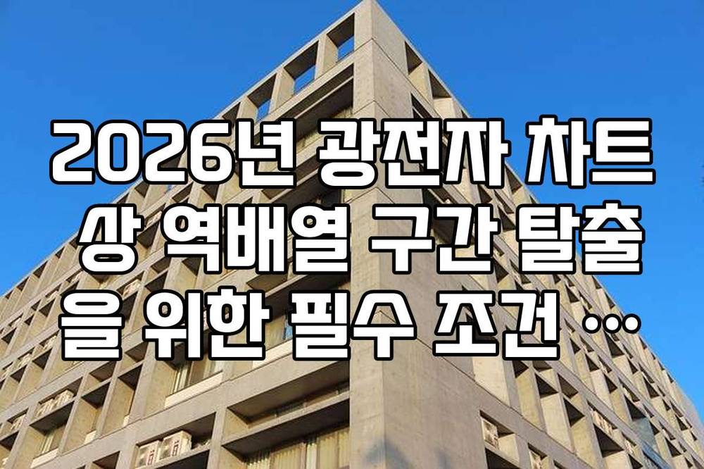 2026년 광전자 차트 상 역배열 구간 탈출을 위한 필수 조건 정리