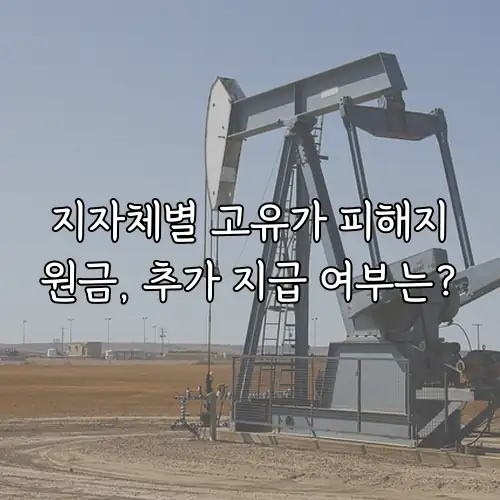 지자체별 고유가 피해지원금, 추가 지급 여부는?