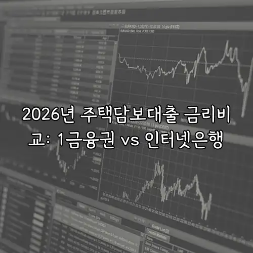 2026년 주택담보대출 금리비교: 1금융권 vs 인터넷은행