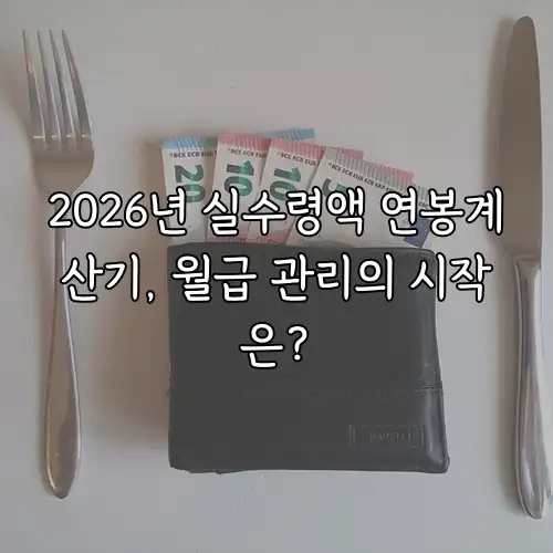 2026년 실수령액 연봉계산기, 월급 관리의 시작은?