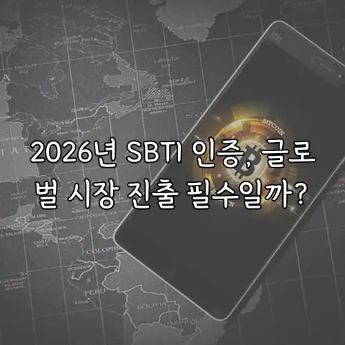 2026년 SBTI 인증, 글로벌 시장 진출 필수일까?
