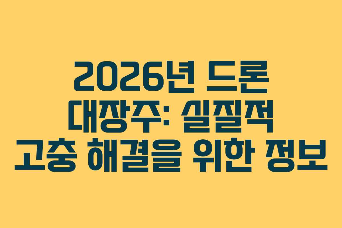 2026년-드론-대장주-실질적-고충-해결을-위한-정보