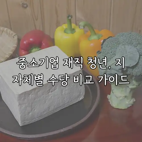 중소기업 재직 청년, 지자체별 수당 비교 가이드