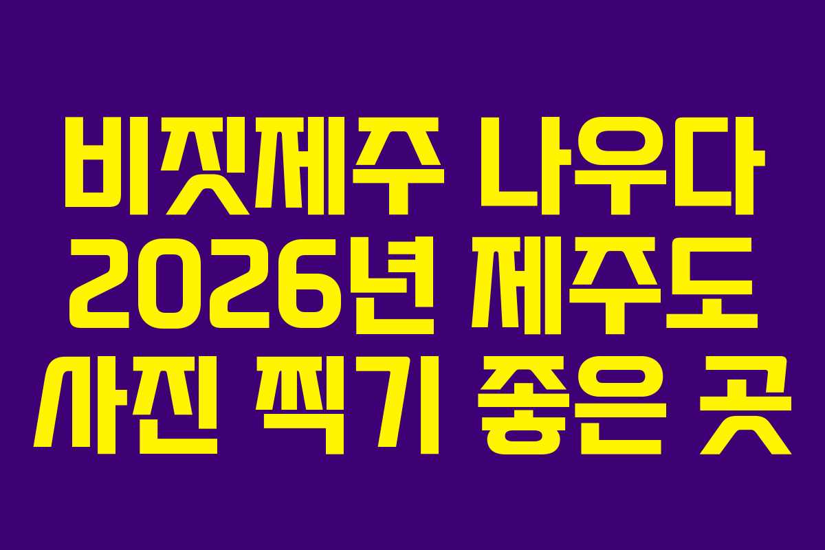 비짓제주-나우다-2026년-제주도-사진-찍기-좋은-곳